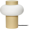 Thumbnail photo of Plate lamp Metal/glass - Gul/opal