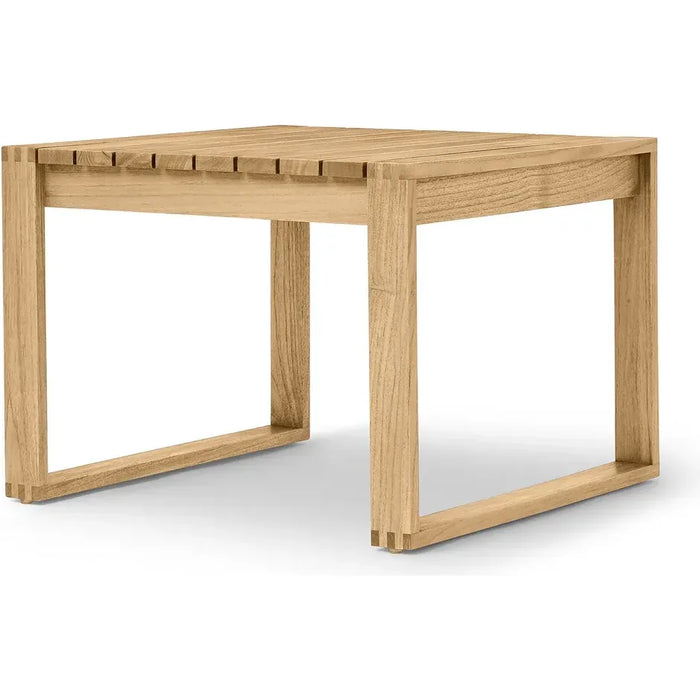 Carl Hansen - Bk16 Side Table, Outdoor, Untreated Teak - Small Table & Side Table Outdoor - Bodil Kjær - Wood