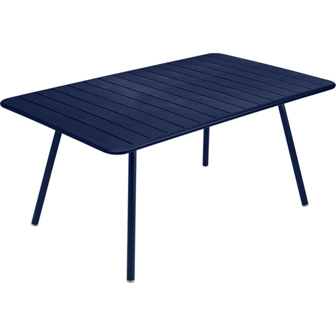 Photo of Luxembourg Table 165 x 100 cm, Deep Blue - Outdoor Dining Table - Frédéric Sofia - Blue - Metal