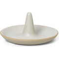 Thumbnail photo of Ring Cone - Smykkeskrin - Off-white Speckle - B9,5 X H4,5 X D9,5 Cm