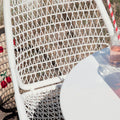 Thumbnail photo of Sixties Chair - Cotton White - Outdoor dining chairs - Frédéric Sofia - White - Metal/synthetic