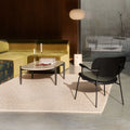 Thumbnail photo of Jwda Floor Lamp - Travertine/Brushed Brass - Shade Lamps