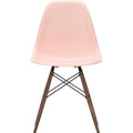 Eames Plastic Chair Dsw - 41 Pale Rose - Dark Maple - Matstolar - Charles & Ray Eames - Rosa - Metall/trä/plast