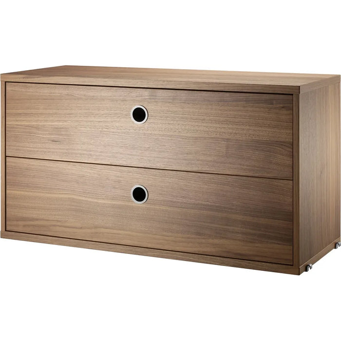 Photo of String drawer unit 78x30, Walnut - Shelving - Nils Strinning - Wood-coloured - Wood