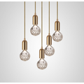 Thumbnail photo of Crystal Bulb Chandelier 5 Piece