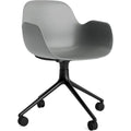 Thumbnail photo of Form Armchair Swivel 4w Alu - Kontorstol - Grey / Black Aluminum - H79 X W56 X D52 X Sh44 Cm
