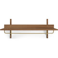 Thumbnail photo of Sector Rack Shelf - Knager - Smoked Oak/brass - W: 87 X H: 34 X D: 37 Cm