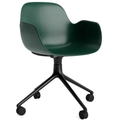 Thumbnail photo of Form Armchair Swivel 4w Alu - Kontorstol - Green / Black Aluminum - H79 X W56 X D52 X Sh44 Cm