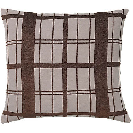 Photo of Checker Cushion Brown Incl. Filling - W60XL60cm