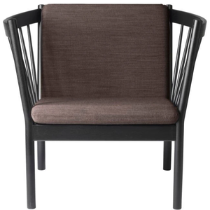 Photo of J146 Armchair Sh: 43 cm - Black Oak/Brown