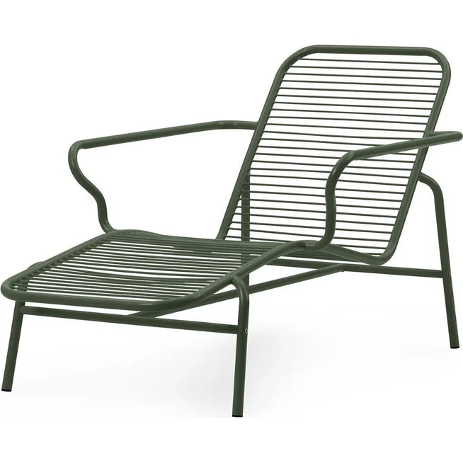 Photo of Vig Chaise Longue - Liggestol - Dark Green - L141 X W83 X H82,5 X Sh38 Cm
