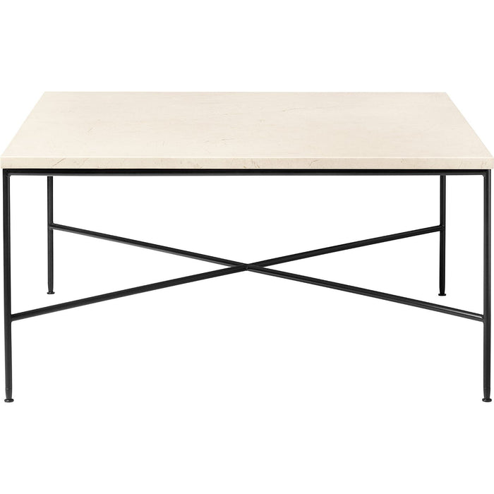 Photo of Mc320 Square Coffee Table, Cream - Coffee Table - Paul Mccobb - Beige - Metal/Stone