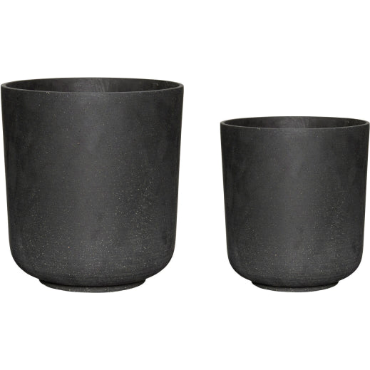 Photo of Flower pots black - set of 2 pieces