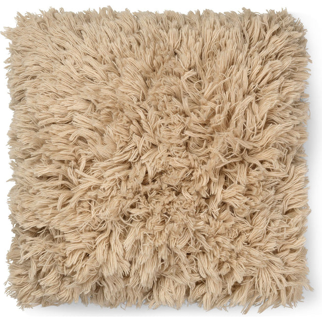 Photo of Meadow High Pile Cushion  - Pude - Light Sand - W50 X H50 X D8 Cm