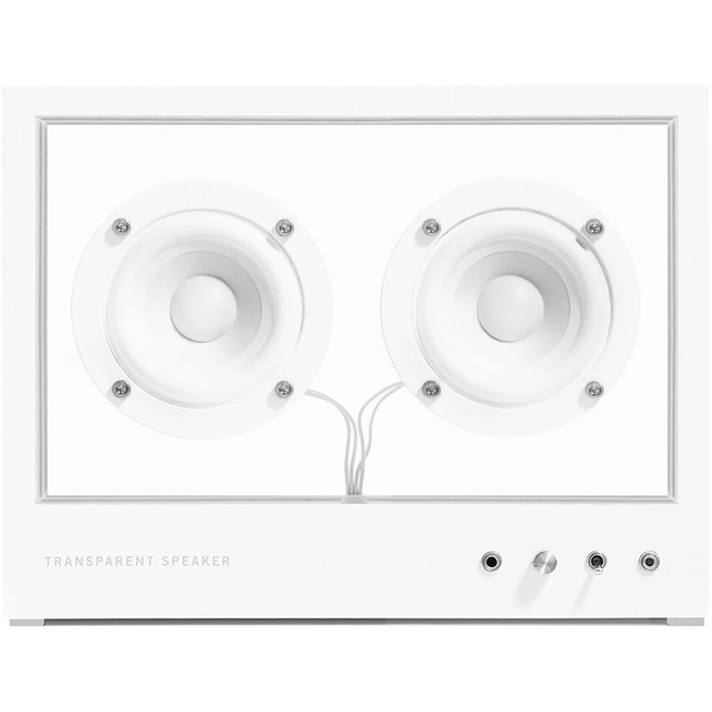 Photo of Small Transparent Speaker White - Speakers and sound systems - Per Brickstad - White