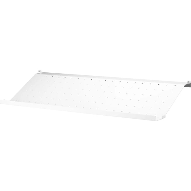 Photo of String Shoe Rack in Metal 78x30, White - Shoe Racks - Nils Strinning - Beige - Metal