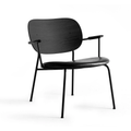 Thumbnail photo of Co Lounge Chair Black Base Black Oak Back, Dakar 0842 - Dining Chairs - Norm Architects - Black - Leather/Metal/Wood/Foam