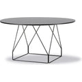 Thumbnail photo of Jg Table 6568 By Jørgen Gammelgaard - Spisebord - Black Linoleum W/black Oak / Black Powder Coated Steel - Ø140 X H72 Cm