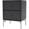 Thumbnail photo of Drift Drawer Module - Anthracite / Matt Chrome Legs - Bedside Table - Peter J. Lassen - Black - Mdf