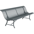 Thumbnail photo of Louisiane Bench 200 cm Storm Grey 26 - Garden Benches - Grey - Metal