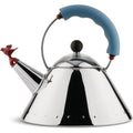 Thumbnail photo of Kettle 9093 With Bird / Light Blue - Vattenkokare - Michael Graves - Silver
