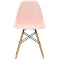 Eames Plastic Chair Dsw - 41 Pale Rose - Ash Honey Tone - Matstolar - Charles & Ray Eames - Rosa - Metall/trä/plast