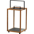 Thumbnail photo of Lightlux Lantern M/teak - Lantern - Lava Grey, Aluminium
