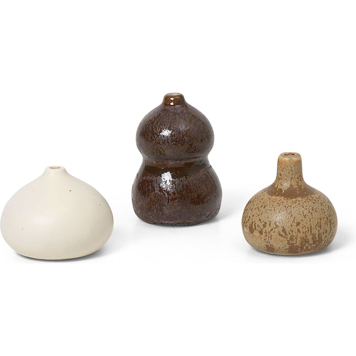 Photo of Komo Mini Vases - Set Of 3 - Vase - Multi Farvet - W8,5 X H3,6 X D3,2 Cm