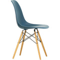 Eames Plastic Chair Dsw - 83 Sea Blue - Golden Maple - Matstolar - Charles & Ray Eames - Blå - Metall/trä/plast