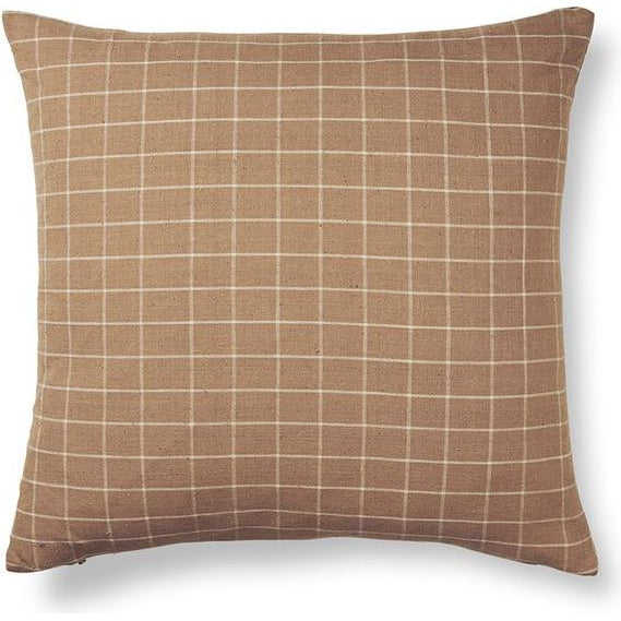 Photo of Brown Cotton Cushion Cover - Pudebetræk