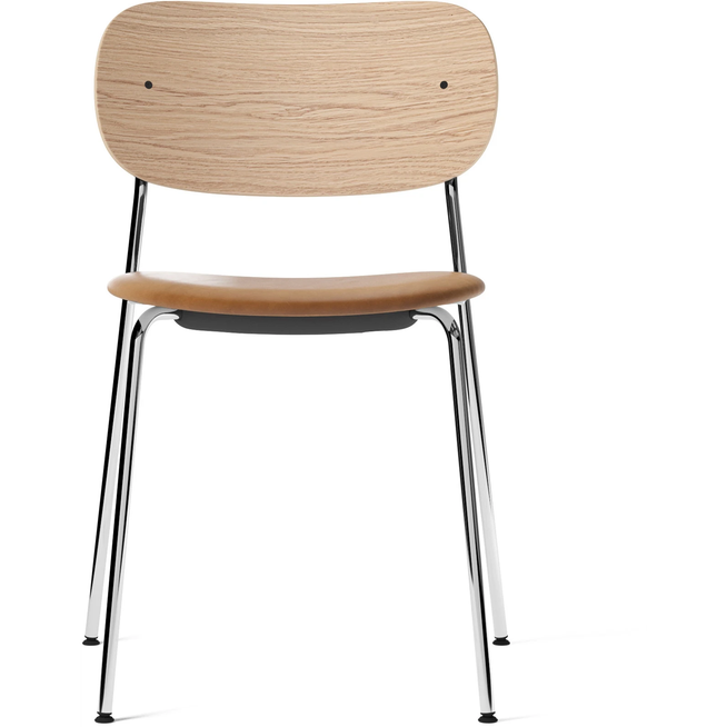 Photo of Co Chair - Chrome - Natural Oak/dakar 0250 - Matstolar - Norm Architects - Metall/trä