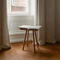 Thumbnail photo of Georg Stool Untreated - Stools - Christina Liljenberg Halstrøm - Grey - Leather/wood/wool