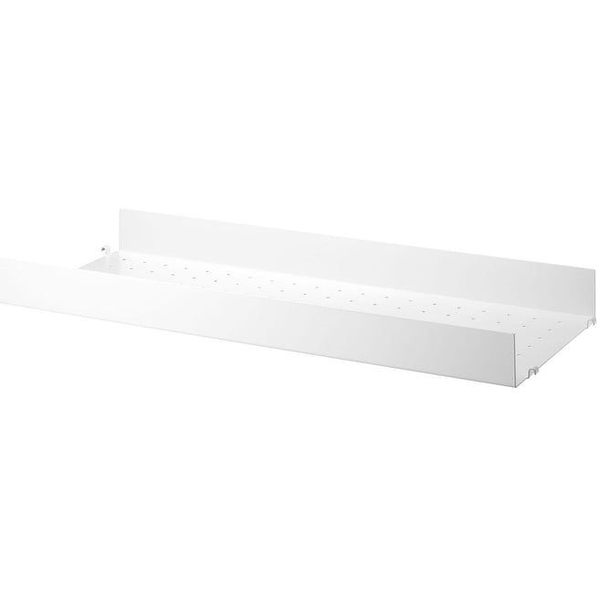 Photo of String Metal Shelf, High Edge 78x30, White - Shelving - Nils Strinning - White - Metal