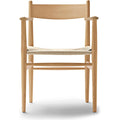 Thumbnail photo of Carl Hansen - Ch37, Clear lacquered oak, black braided paper string - Dining chairs - Hans J. Wegner - Wood