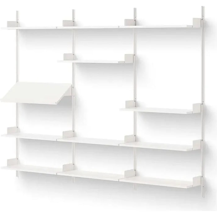 Photo of New Works Display Shelf - Reolsystem - White / White - H190 X W243.5 X D30.5 Cm