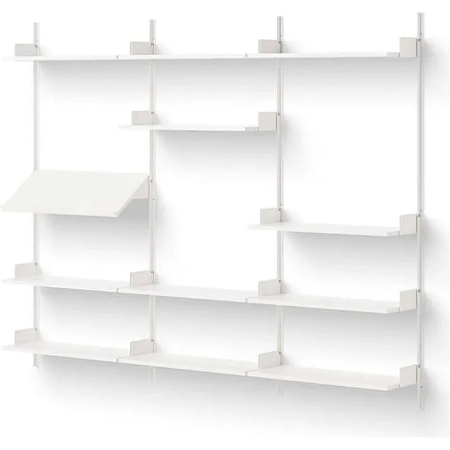 Photo of New Works Display Shelf - Reolsystem - White / White - H190 X W243.5 X D30.5 Cm