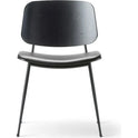 Søborg 3061 Metal Base Chair - Upholstered Seat