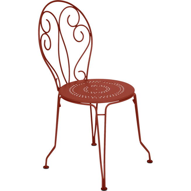 Photo of Montmartre Chair, Red Ochre - Outdoor Dining Chairs - Red - Metal