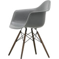 Eames Plastic Armchair Daw - 56 Granite Grey - Dark Maple - Matstolar - Charles & Ray Eames - Grå - Metall/trä/plast
