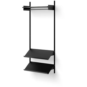 Photo of New Works Wardrobe Shelf 1 - Reolsystem - Black Ash / Black - H190 X W83,5 X D35,5 Cm