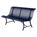 Thumbnail photo of Louisiane Bench 150 cm, Deep Blue - Garden Benches - Blue - Metal