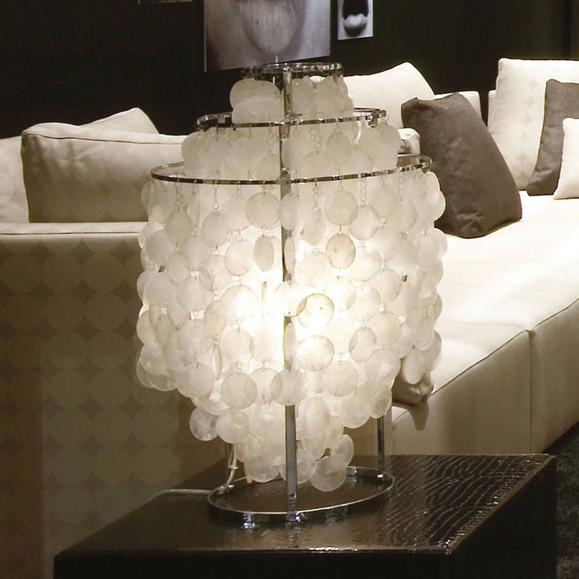 Photo of Fun 2tm Table Lamp  - Bordslampor - Verner Panton - Silver,beige