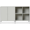 Pair Classic Sideboard - Matt Chrome Legs