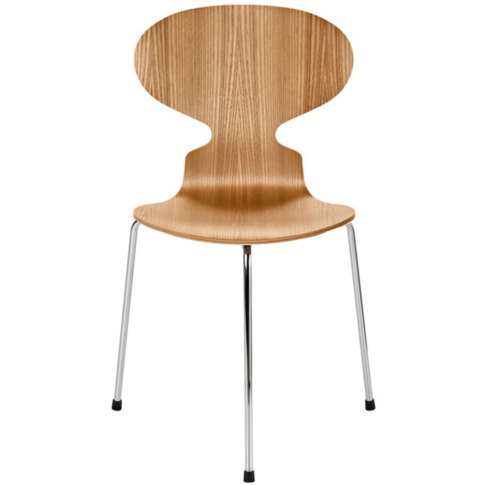 3100 Myran 3 legs, Elm veneer - Dining chairs - Arne Jacobsen - Wood-coloured - Metal/wood