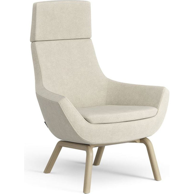 Photo of Happy armchair H: 101 cm - oak stained ash/hallingdal 65