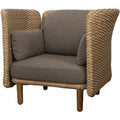 Thumbnail photo of Arch Lounge Stol M. Lav Arm/ryglæn - Loungestol - Natural/taupe, Cane-line Flat Weave - W109 X D91 X H970 X Sh40 Cm
