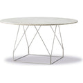 Thumbnail photo of Jg Table 6568 By Jørgen Gammelgaard - Spisebord - Ivory Quartz / Polished Stainless Steel - Ø140 X H72 Cm