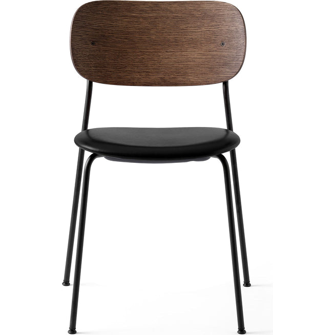 Photo of Co Chair Black Steel Base Dark Stained Oak, Leather Dakar 0842 - Matstolar - Norm Architects - Brun - Läder/metall/trä