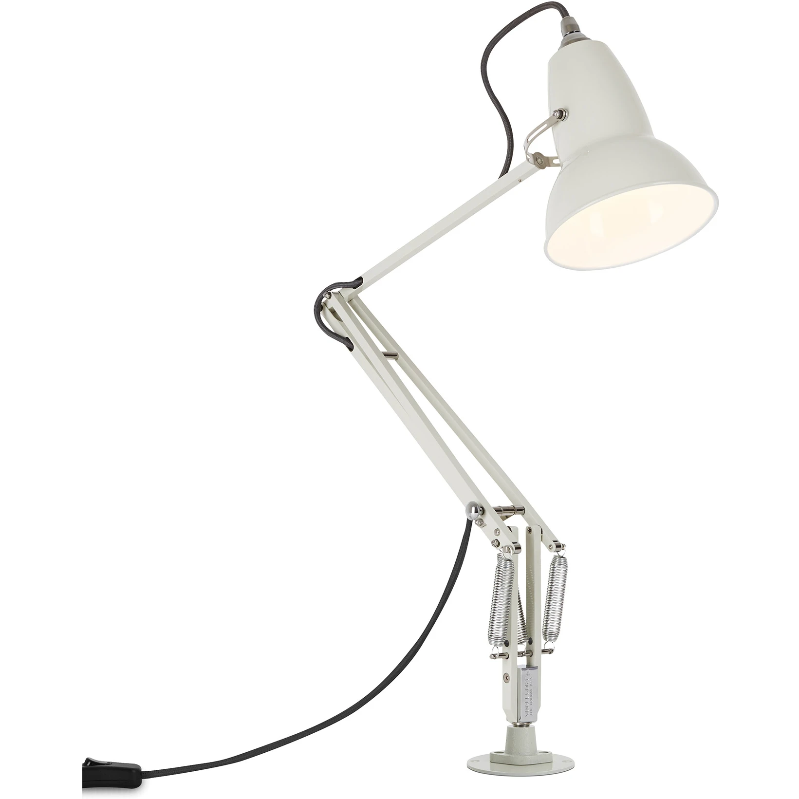 Original 1227 Desk Lamp Fixed Base Linen White - Skrivbordslampor - George Carwardine - Vit