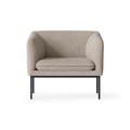Thumbnail photo of Turn 1-seater - Lænestol - Black - Cotton Linen - Natural - W80 X H73,5 X D75,5 X Sh42 Cm